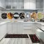 Набір килимків для кухні та ванної 120×40 см і 60×40 см водонепроникні, протиковзні, м'які, декоративні, Kitchen Master Сірий 87947 - мініатюра 8
