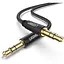 Аудио кабель для подключения гарнитуры Ugreen AV112 3.5 мм Male Cable золотистый Plated Metal Case with Braid 50363 - миниатюра 1