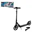 Самокат міський 2-х колісний SK206 (RL7T) ЧОРНИЙ колеса 200 мм PU, алюмінієвий - мініатюра 1