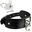 BDSM нашийник Kinky Diva Collar Me! Heart-Lock-Key Collar чорний - мініатюра 1