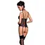 Корсет с подвязками + стринги Passion LOVELIA CORSet black L/XL - миниатюра 2