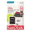 Карта памяти microSDXC (UHS-1) SanDisk Ultra 64Gb class 10 A1 (100Mb/s) (adapter SD) - миниатюра 2