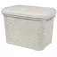 Корзина DIOMEDEO с крышкой 18 л молочная (К21-010)  - миниатюра 1