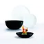 Сервіз DIWALI BLACK & WHITE 19 предметів Luminarc kuh0016235 - мініатюра 1