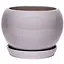 Керамічний горщик Nana Keramiks Шар 2.5 л глянець сірий (shar-2-5-ser) - мініатюра 1