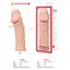 Насадка на пенис Kokos Extreme Sleeve ES.06 M 14.7 см телесный - миниатюра 4