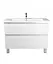 Тумба Мойдодир Палермо 100-U з умивальником ID-100 Білий - мініатюра 9