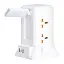 Сетевой фильтр-удлинитель Yiwu HP-5-1 TOWER B22 2.8 м 6 розеток 3USB + 1PD белый  - миниатюра 3