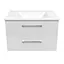 Тумба з умивальником підвісна Volle Nemo 80 см 15-17-80N Білий - мініатюра 2