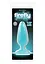 Анальна пробка NS Novelties Firefly Pleasure Plug Medium 12.7 см (блакитний) - мініатюра 3