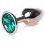 Анальна пробка Boss Of Toys Boss Series - Jewellery Red Gold Plug Green S, BS6400115, Золотий / Зелений - мініатюра 1