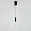 Світильник із підвісною матовою паличкою у чорному корпусі 30х3 см | Арт. A271-30*300 BK | Line F - мініатюра 5
