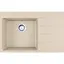 Кухонна мийка Franke Centro, фраграніт, прямокутник, з крилом праворуч, 780х500х200мм, чаша - 1, врізна, CNG 611-78 TL, бежевий - мініатюра 1