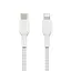 Кабель Belkin USB-С - Lightning, BRAIDED[1m, white] - миниатюра 2