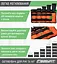 Утяжелители для ног и рук EasyFit наборные черно-оранжевые 0,5-2,5 кг (пара) - миниатюра 5