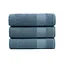 Рушник махровий Lotus Home - Dena navy сіро-синій 50x90 - мініатюра 1