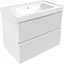 Тумба з умивальником Volle Oliva 80 см 15-45-81 Білий - мініатюра 1