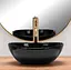 Умивальник Rea Sofia mini накладний black REA-U8013, Чорний - мініатюра 5