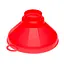 Воронка (лейка) Ø 15,5 см пластиковая с широким горлом на банку, Kitchette Красный 85154 - миниатюра 1