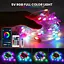 Світлодіодна стрічка 10M Bluetooth Dream Color Fairy Lights 5V USB RGB IC Водонепроникні різдвяні вогні - мініатюра 3
