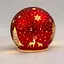 Світильник декоративний Chomik Куля скляний LED 12x11 см червоний (BOZ1853) - мініатюра 2