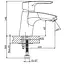 Змішувач для умивальника Haiba HANSBERG 021 (HB0171) - мініатюра 2