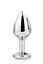 Анальна пробка Gleaming Love Silver Plug Medium 8.3 см (прозорий) - мініатюра 3