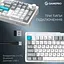 Клавіатура GamePro Asgard Drakkar Keychron Super Red Switch Wireless/Bluetooth/USB White бездротова (MK305WH) - мініатюра 9