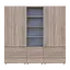 Шафа для одягу Doros Гелар Дуб сонома 2+2ДСП з пеналом 215х49.5х203.4 (42005183) - мініатюра 4