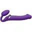 Безремінний страпон з вібрацією Strap-On-Me Vibrating Violet L - мініатюра 5