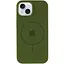Чохол Epik Silicone Case Full Protective AA with MagSafe для Apple iPhone 15, 6.1 Зелений/Dark Olive - мініатюра 2