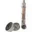 Гриндер для измельчения табака + трубка №YD-486 Silver Gold (10844) - миниатюра 3