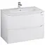 Тумба підвісна Sanwerk Вега Air 81 Білий з умивальником Клеа (MV0000814) Білий - мініатюра 1