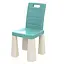 Дитячий комплект стіл та два стільці Doloni (пластиковий) Бірюзовий - мініатюра 2