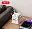 Сетевой удлинитель XO WL20 20W Square 4 розетки + 3 порта (2 USB-A 1 Type-C) кабель 2 метра - миниатюра 5