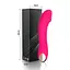 Вибратор 20 режимов вибрации точка G силикон водонепроницаемый USB зарядка фуксия - миниатюра 1