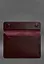 Кожаный чехол-конверт BlankNote на магнитах для MacBook 13 Бордовый - миниатюра 3