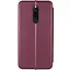 Кожаный чехол-книжка Classy для Xiaomi Redmi 8 Бордовый - миниатюра 2