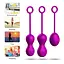Набір вагінальних кульок Foxshow Kegel Balls Set, 3 шт., фіолетовий - мініатюра 10