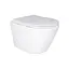 Унитаз подвесной Qtap Swan безободковый Ultra Quiet с сиденьем Soft-close QT16335179W, Белый - миниатюра 1