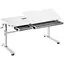 Стол компьютерный 2E CE301K-MECHANIC, регулировка высоты, механика, 54/76х120x60 см, белый - миниатюра 8