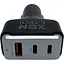 Автомобільний зарядний пристрій XON MaxCharge Type-C 82.5W 2 x Type-C PD30 + Type-A 15V/1.5A Black (5060948063500) - мініатюра 2