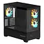 Корпус Gigabyte C201 Panoramic Tempered Glass Black без БЖ (GB-C201P) - мініатюра 2