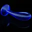 Анальная пробка Flawless Clear Anal Plug 6'' 15 см (синий) - миниатюра 4