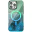 Чехол Epik TPU Shiny Mountain (MagFit) для Apple iPhone 16 Pro Max (6.9) Green/Blue - миниатюра 1