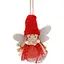 Украшение-подвеска Chomik Фея 6 см красно-бежевая 4 шт. (TIA0133) - миниатюра 4