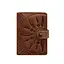Женская кожаная обложка для паспорта 3.0 Индия коричневая - миниатюра 7