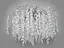 Дизайнерська підвісна кришталева люстра Гліцинія, 8 ламп, хром - мініатюра 2