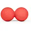 Силиконовый массажный двойной мяч Hop-Sport HS-S063DMB 63 мм красный - миниатюра 1