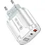 Зарядний пристрій Mirrow USB Type-C Super Charge/Quick Charge PD 20W White (365487822) - мініатюра 1